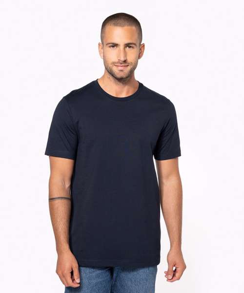Short-sleeved crew neck T-shirt