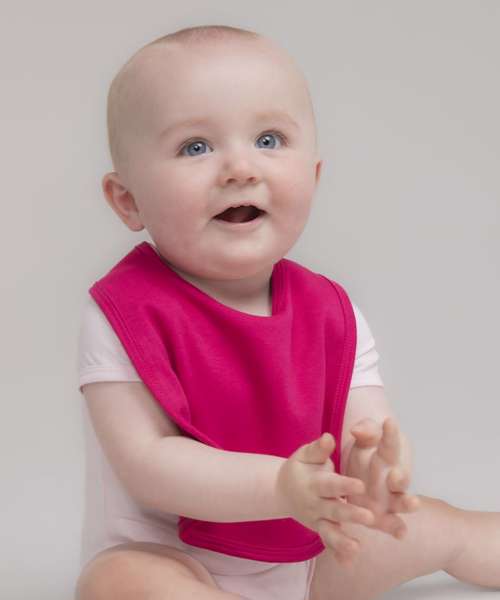Plain and contrast bib