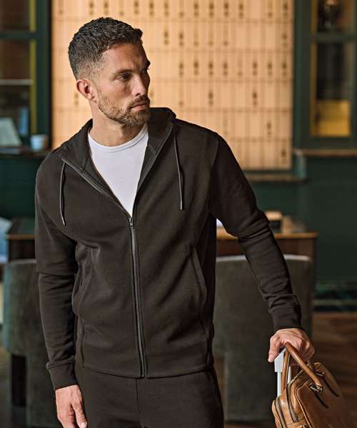 Ribbed interlock hooded full-zip (5508)