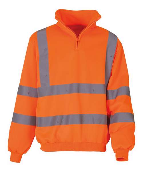 Hi-vis ¼ zip sweatshirt (HVK06)